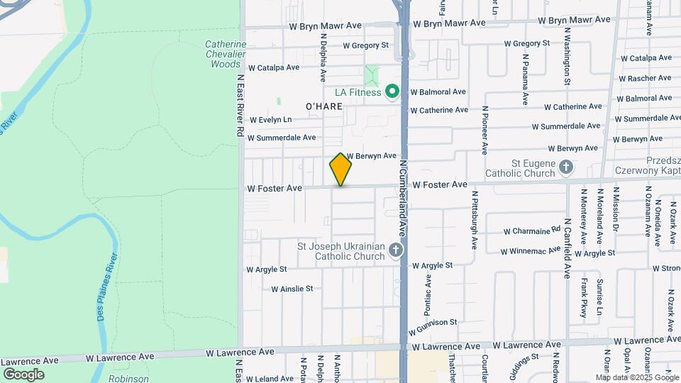 8553 W Foster Ave Map and Location Details