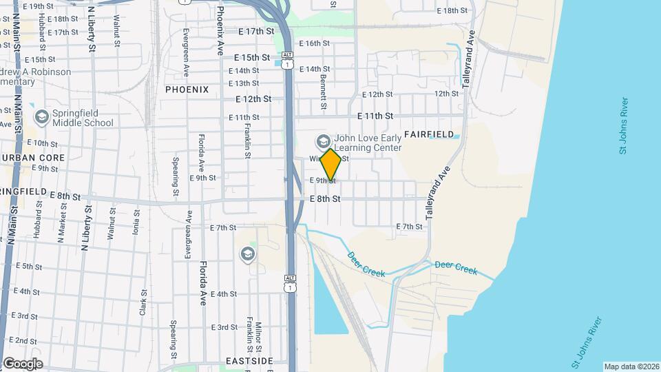 1831 Bennett St Map and Location Details