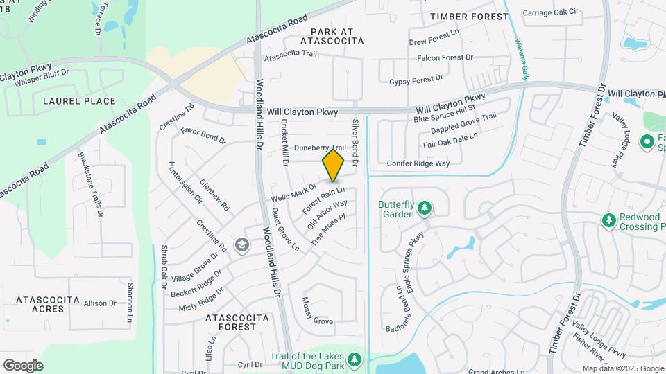 4227 Forest Rain Ln Mapa y Detalles de la Ubicación