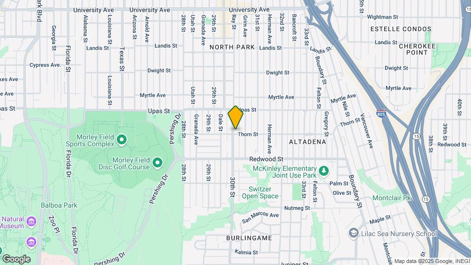 3301-3315 30th St Map and Location Details