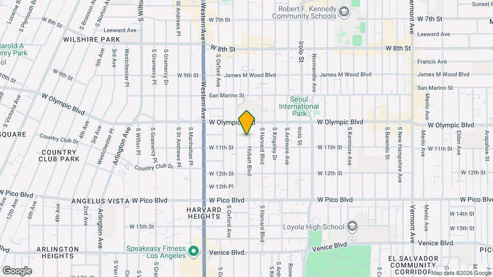 1039 S Hobart Blvd, Unit 301 Map and Location Details