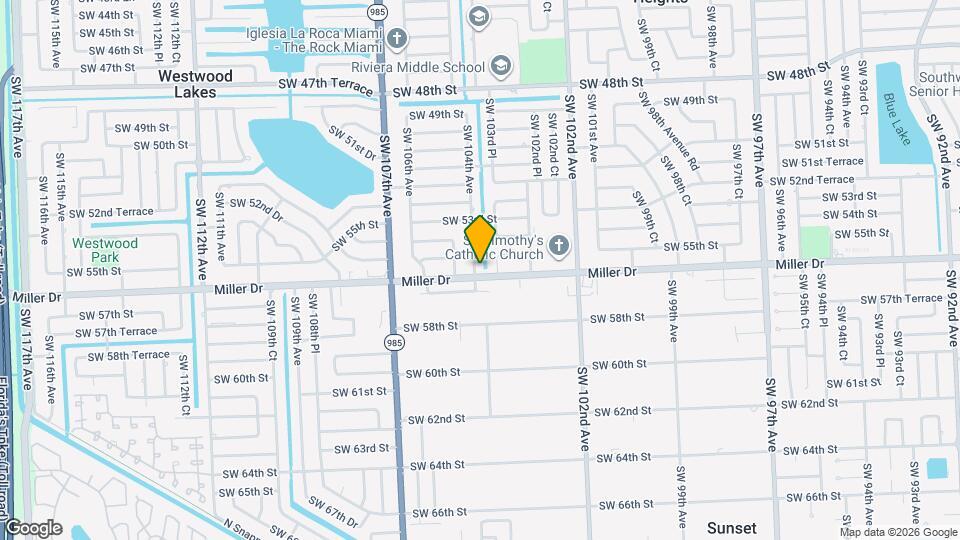 5521 SW 104th Ave Map and Location Details