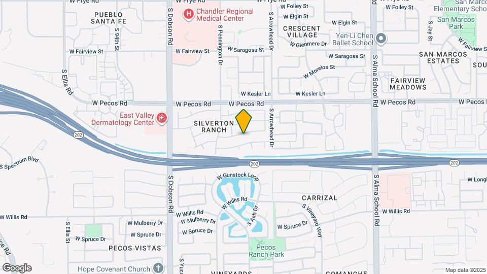 1641 W Winchester Way Map and Location Details