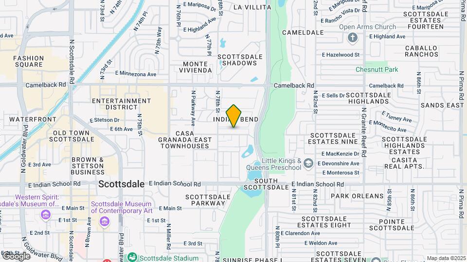 7850 E Glenrosa Ave Map and Location Details