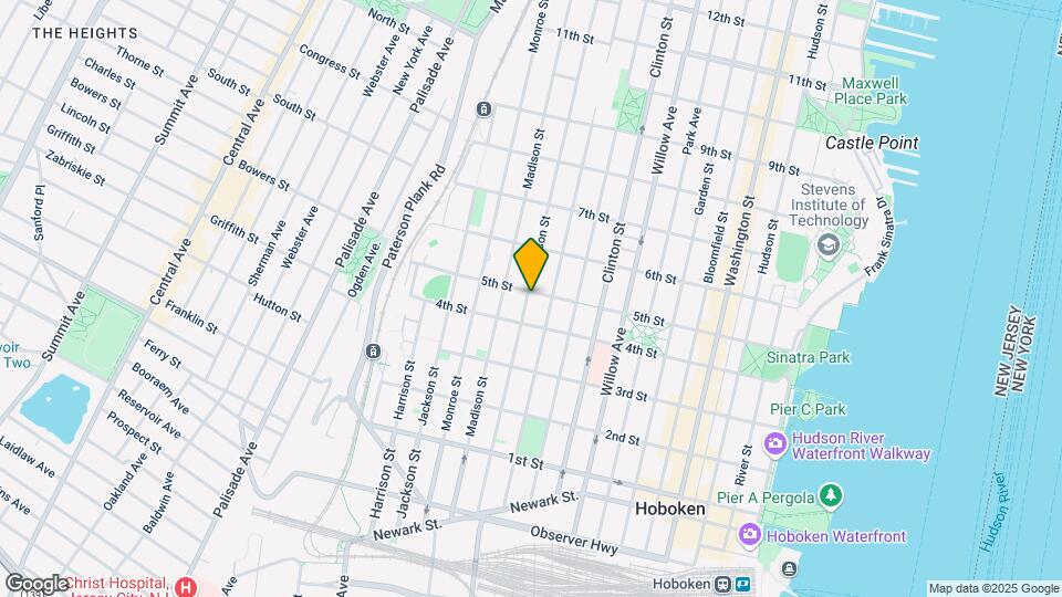 423 Jefferson St Map and Location Details
