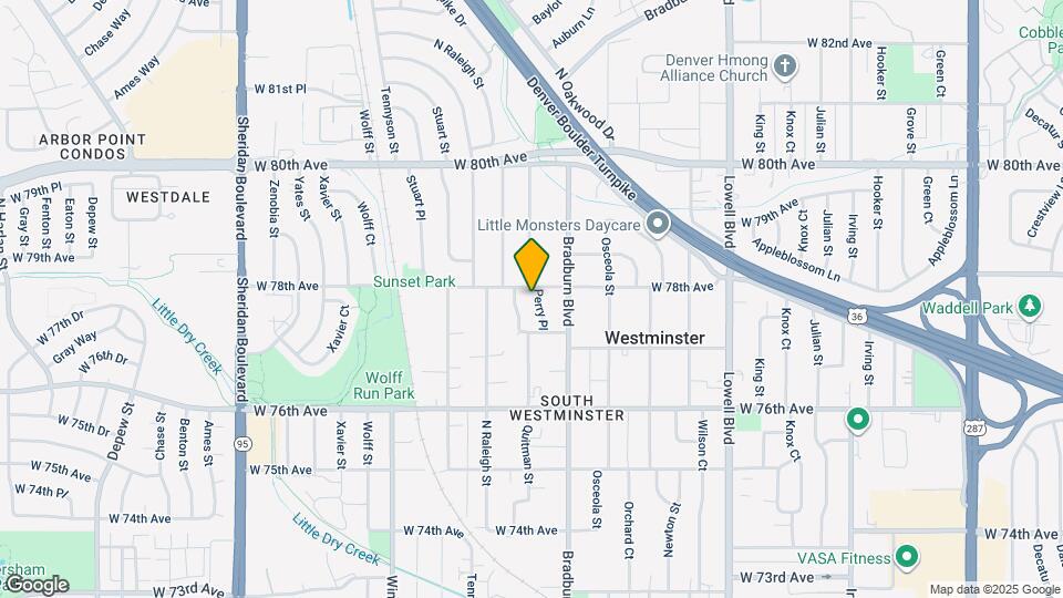 7785 Perry Pl Map and Location Details