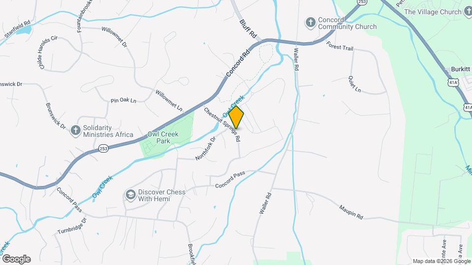 1510 Chestnut Springs Rd Map and Location Details