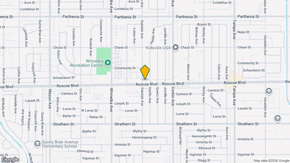 19869 Roscoe Blvd Map and Location Details