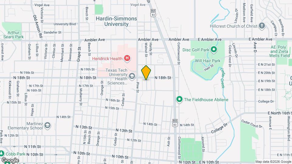 1750 Walnut St Map and Location Details