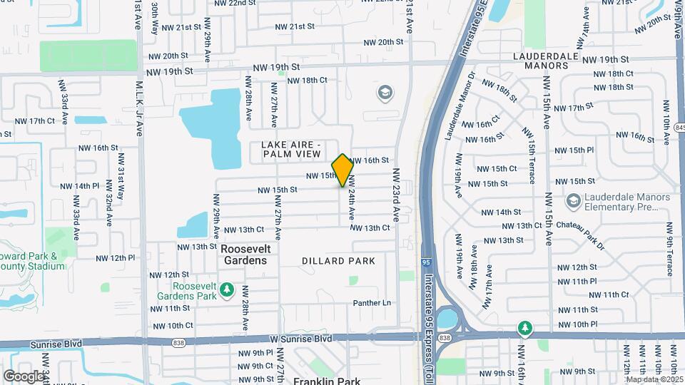1450 NW 24th Terrace Mapa y Detalles de la Ubicación