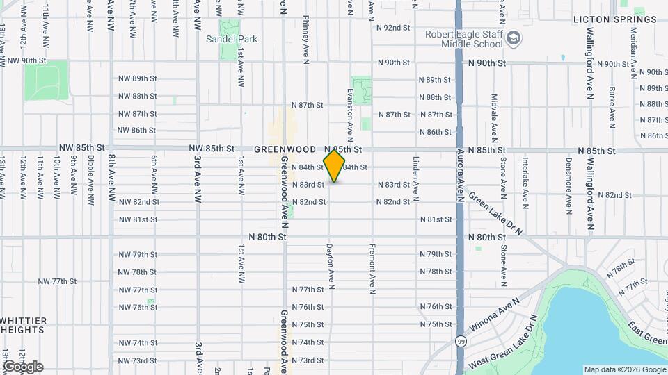 8216 Dayton Ave N Map and Location Details