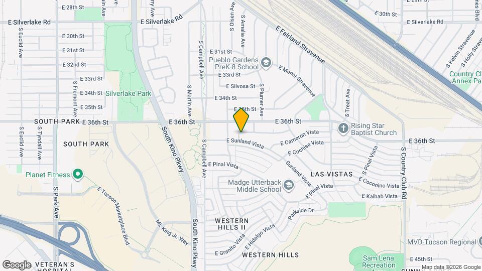 2705 S Monterey Vista Map and Location Details