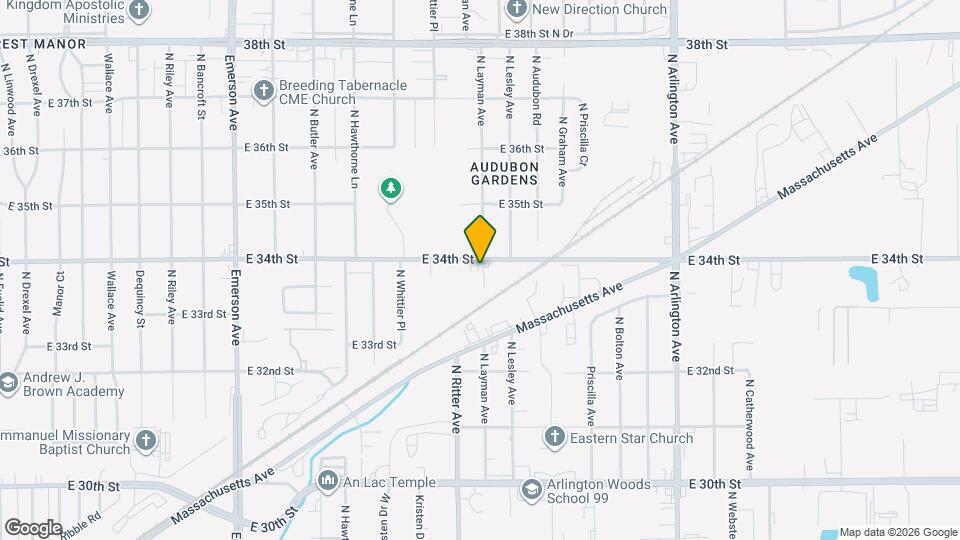 5563 E 34th St Map and Location Details