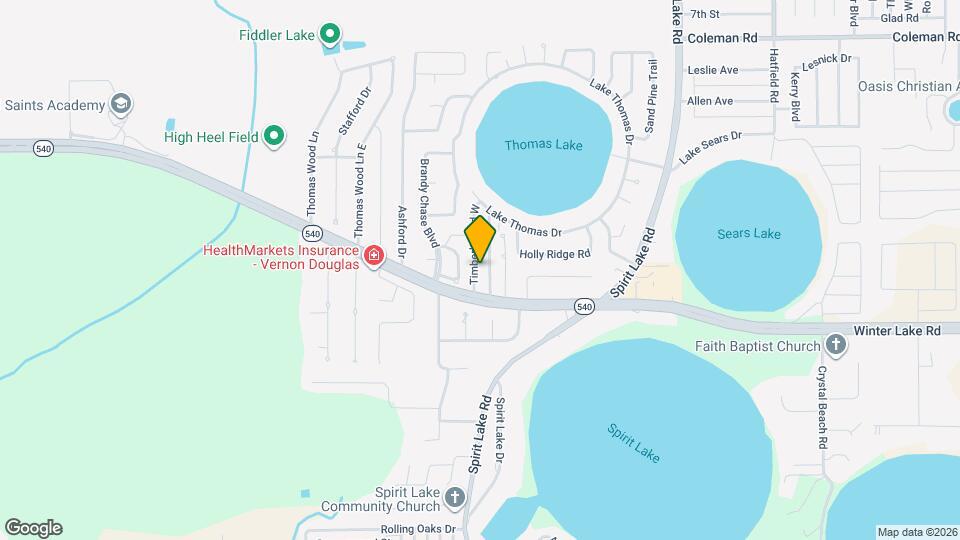 3316 Timberline Rd W Map and Location Details