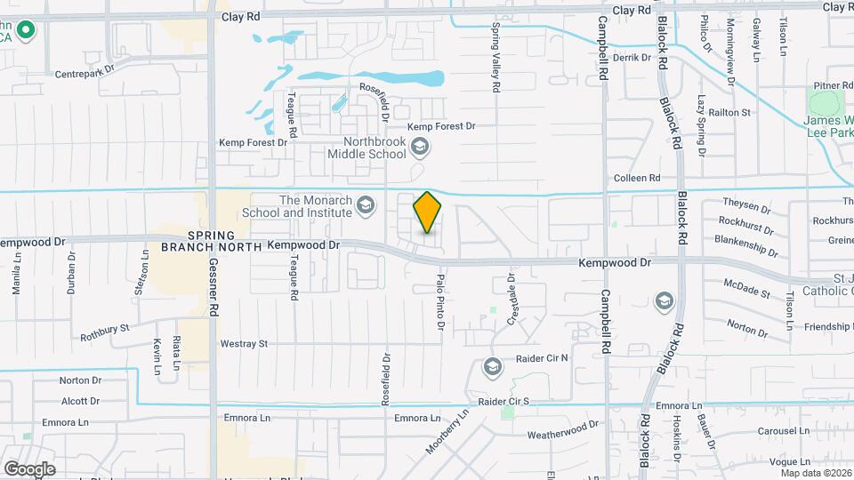 9818 Mocking Bird Hill Ln Map and Location Details