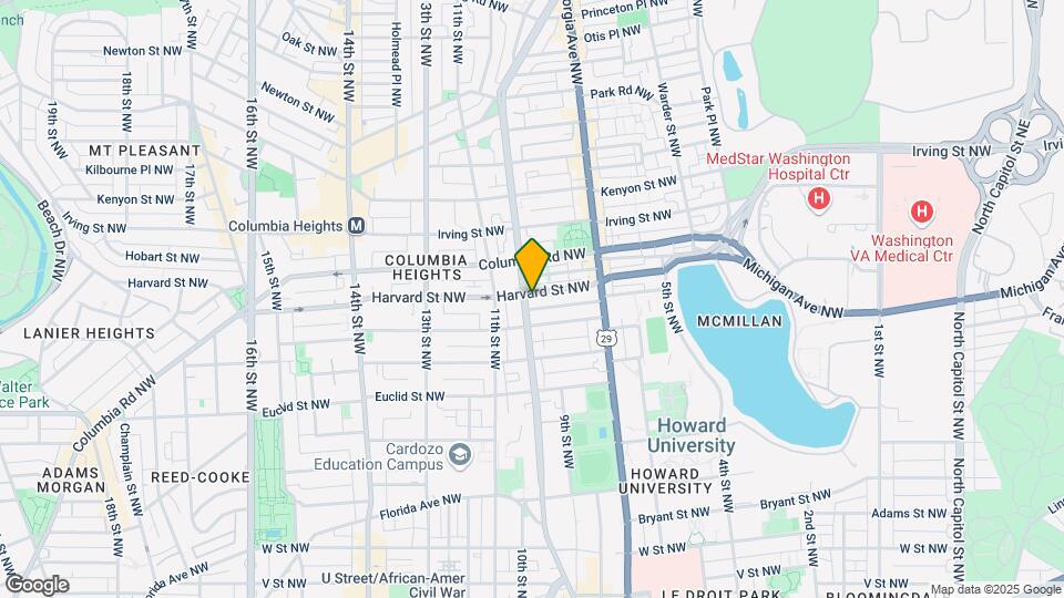 784 Harvard St NW Map and Location Details