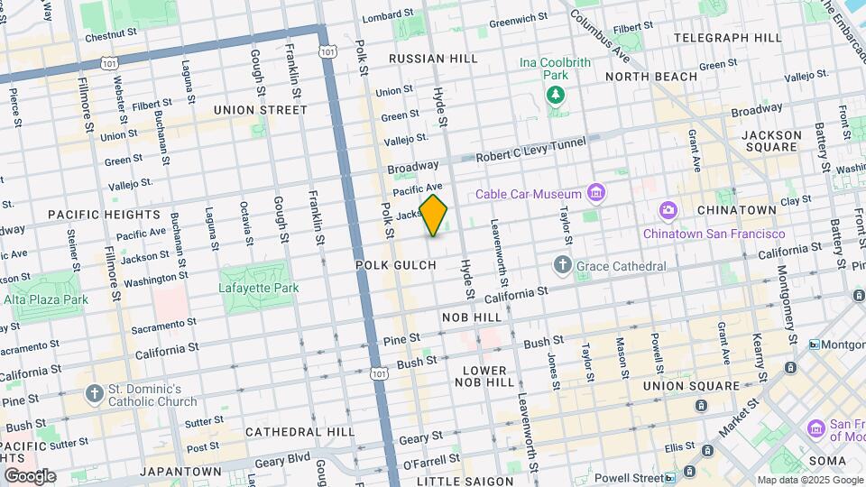 1642-1650 Larkin St Mapa y Detalles de la Ubicación