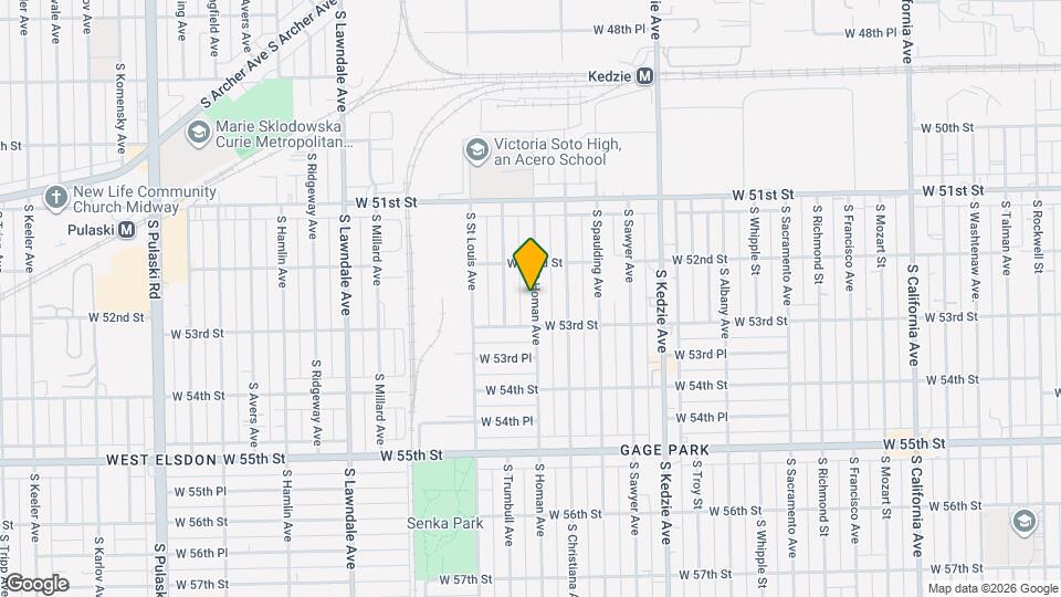 5234 S Homan Ave Map and Location Details