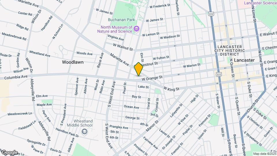 661 W Orange St Map and Location Details