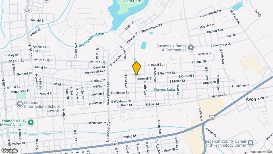 330 E Guilford St Mapa y Detalles de la Ubicación