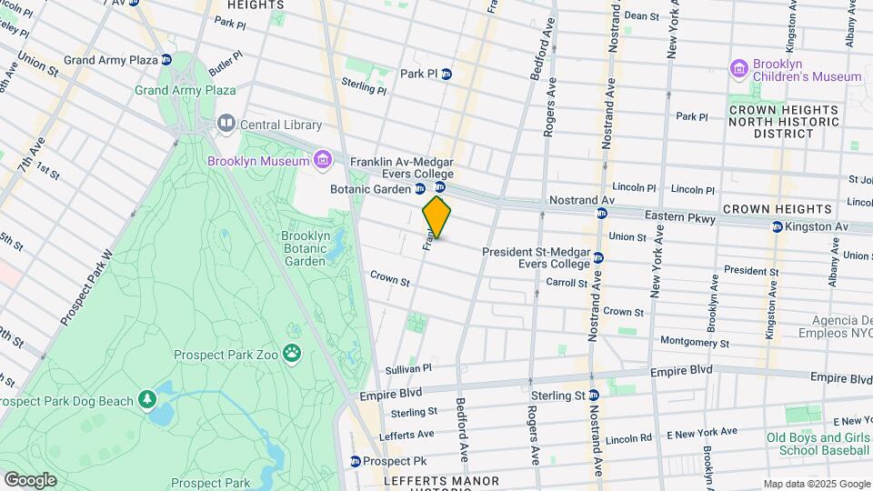 873 Franklin Ave Mapa y Detalles de la Ubicación