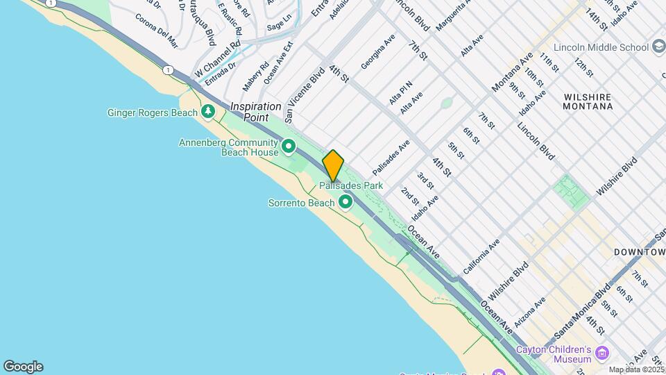 605 Palisades Beach Rd Map and Location Details