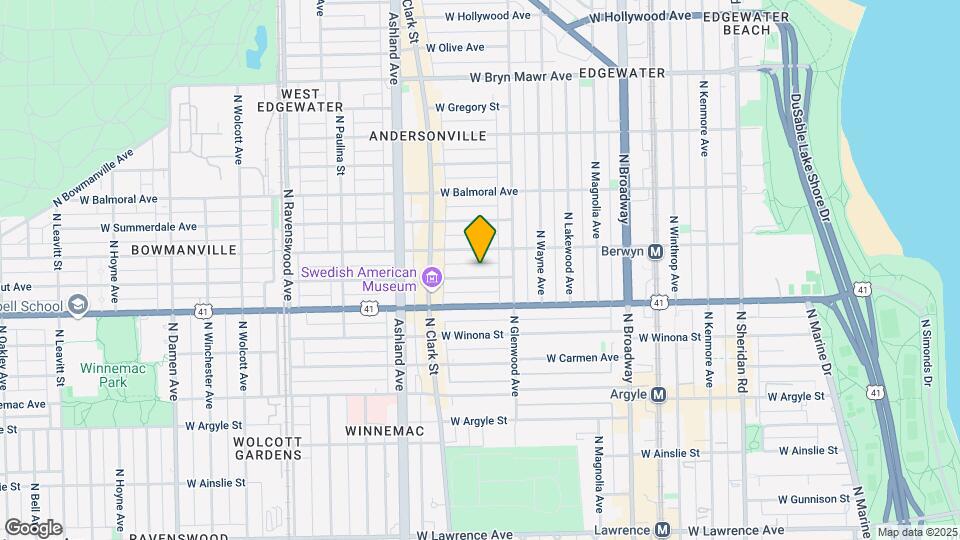 1434 W Farragut Ave Mapa y Detalles de la Ubicación