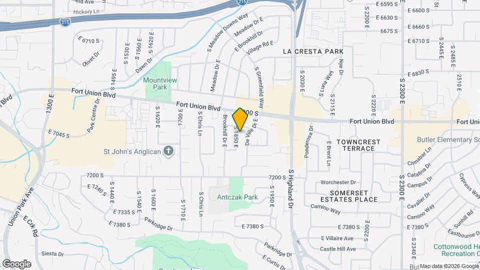 7059 S 1850 E Mapa y Detalles de la Ubicación