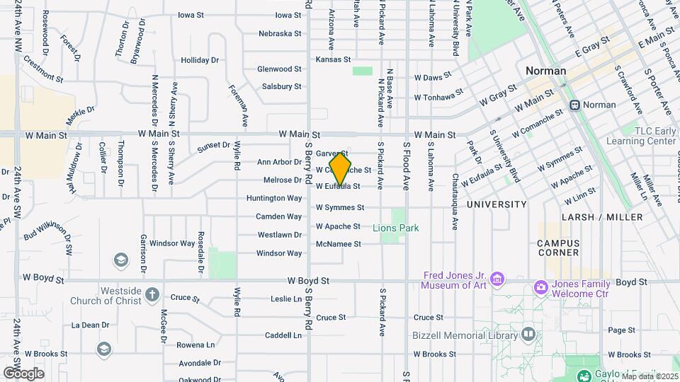 1010 W Eufaula St Map and Location Details