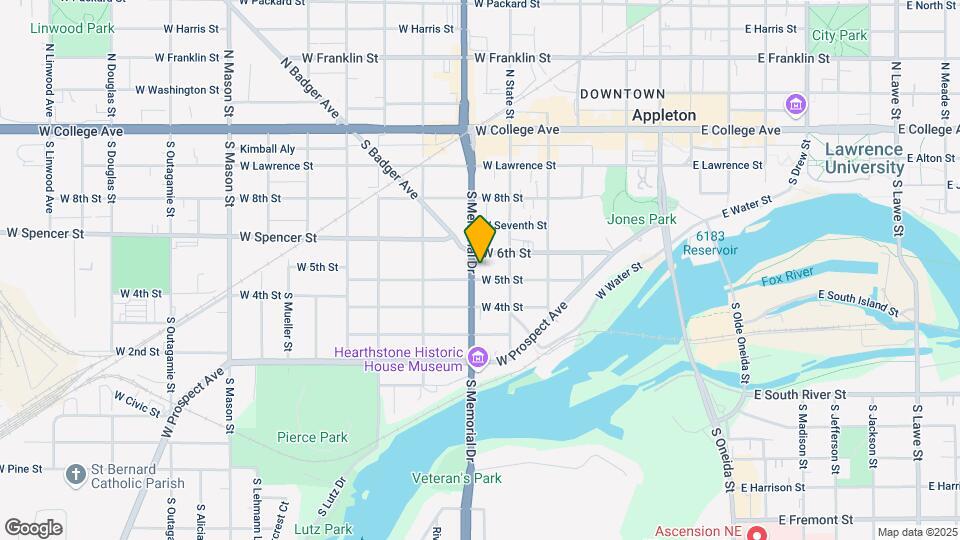 514 S Memorial Dr Map and Location Details