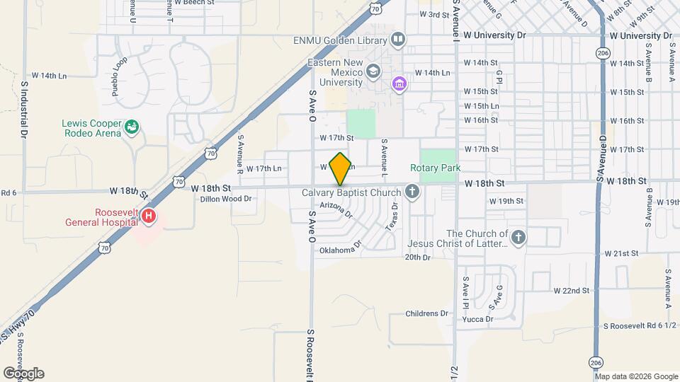 1515 W 18th St Map and Location Details