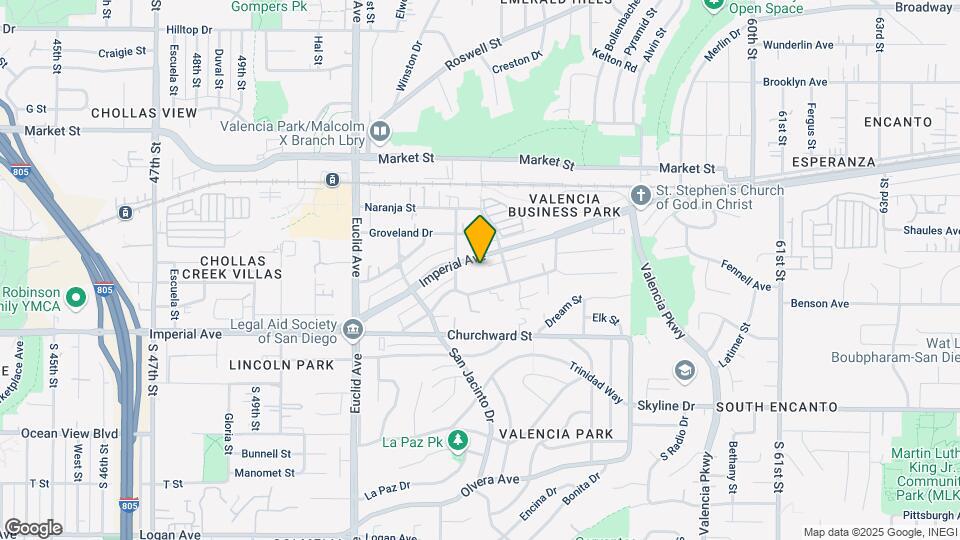5341-5349 Imperial Ave Mapa y Detalles de la Ubicación