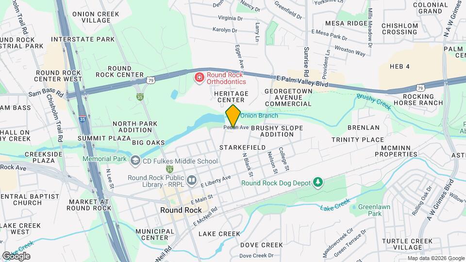 607 Pecan Ave Map and Location Details