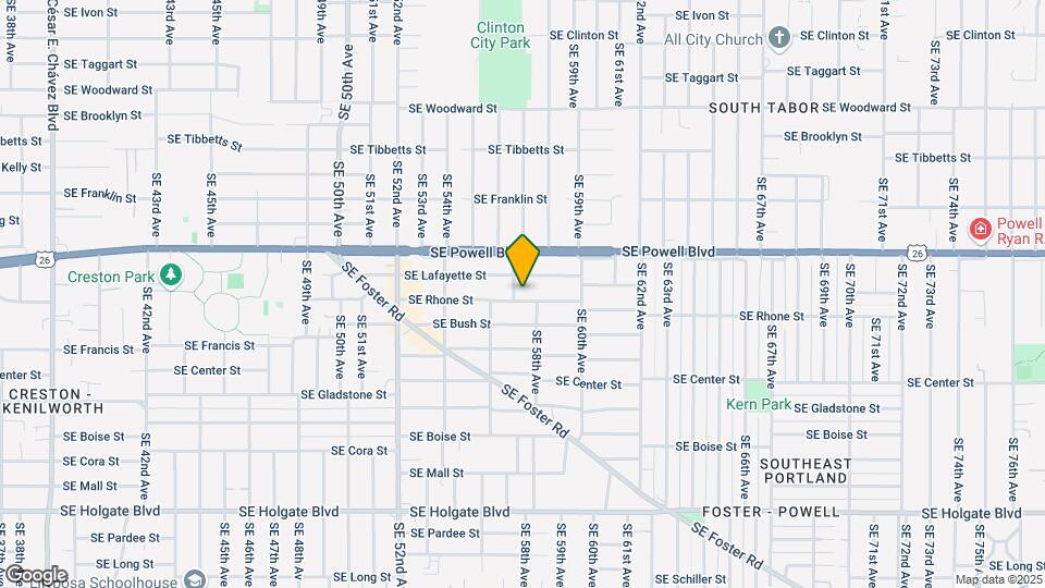 5715 SE Rhone St Map and Location Details