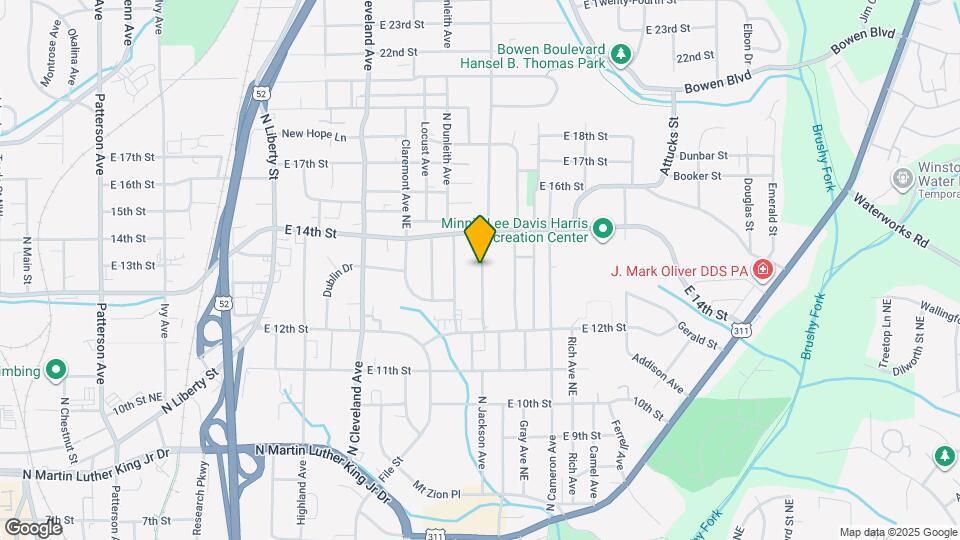 1314 N Jackson Ave Map and Location Details