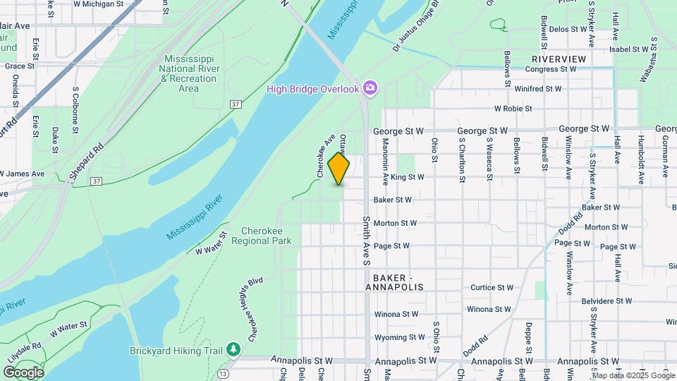 629 Ottawa Ave, Unit #1 Map and Location Details