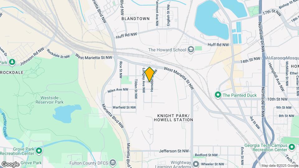 1040 Herndon St NW Map and Location Details