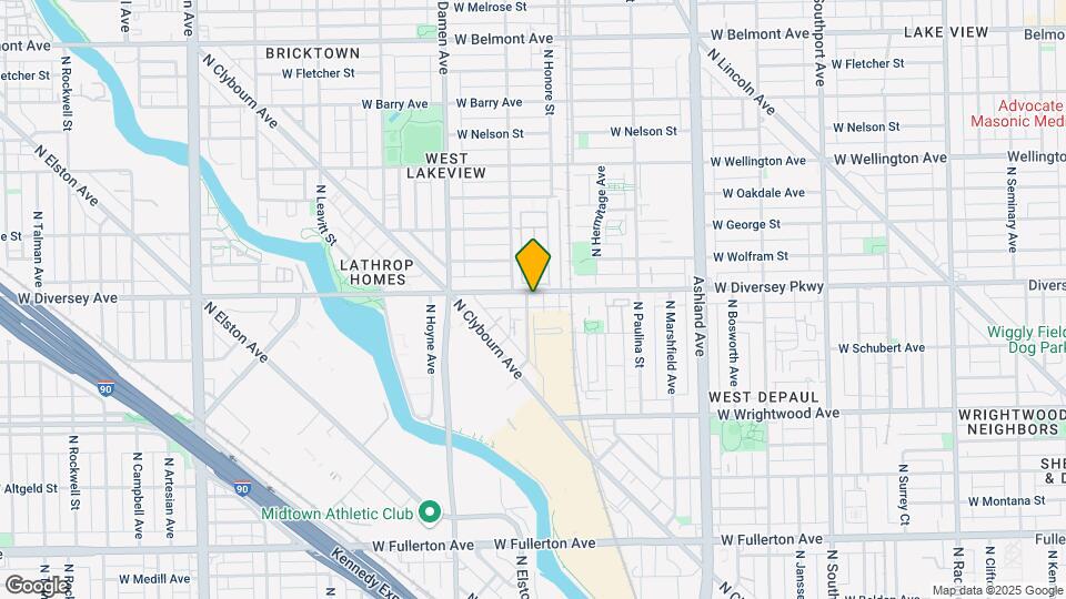 2743 N Wolcott Ave Map and Location Details