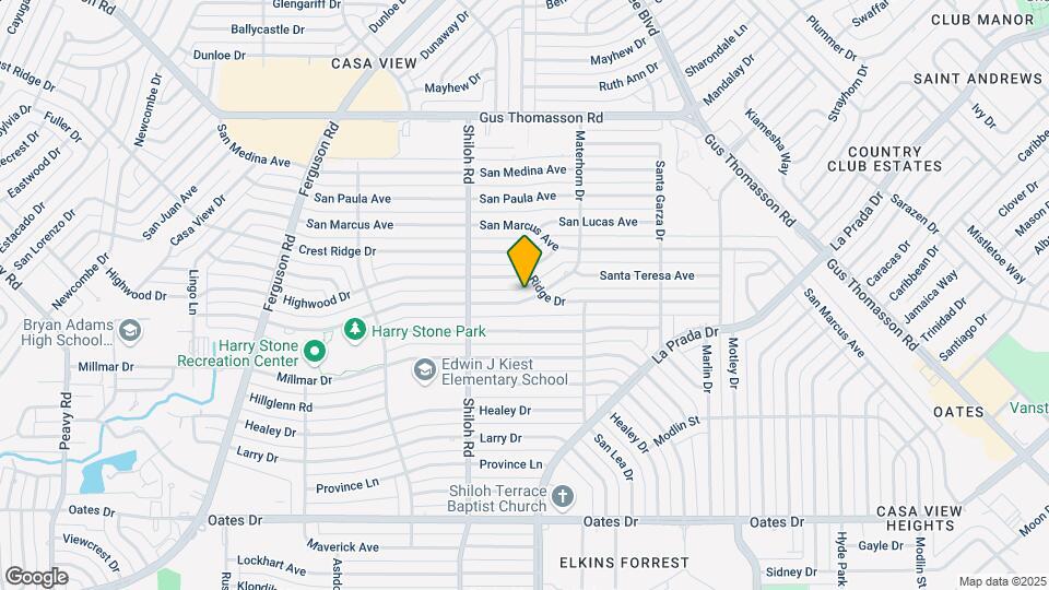 2821 Materhorn Dr Map and Location Details