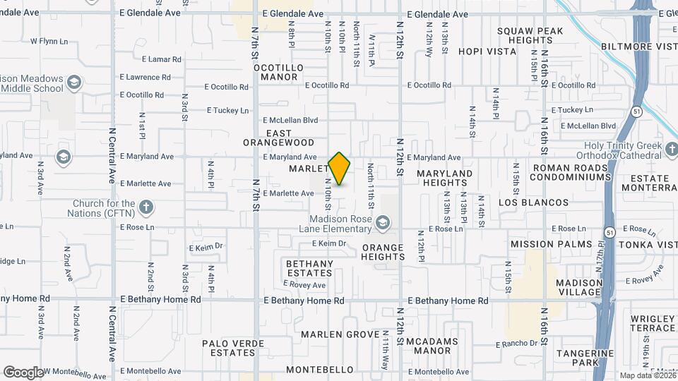 1015 E Citrus Wy Mapa y Detalles de la Ubicación