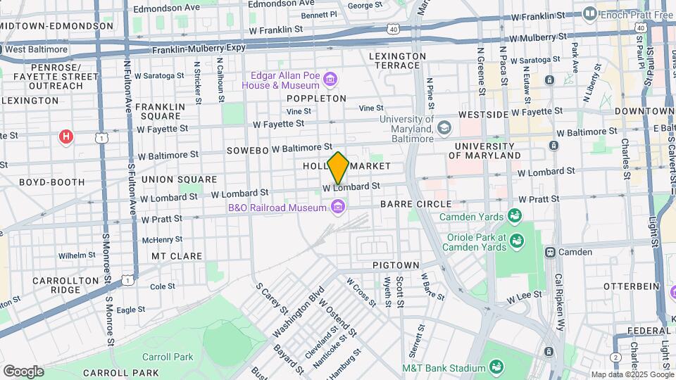 913 W Lombard St Map and Location Details