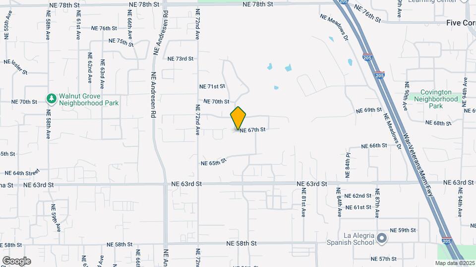 7509 NE 67th St Map and Location Details