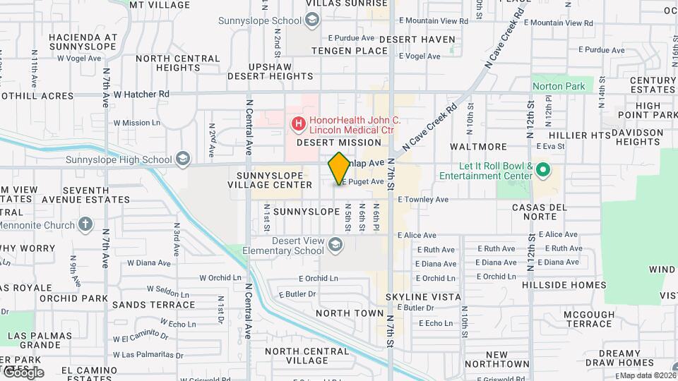 8917 N 4th St Map and Location Details