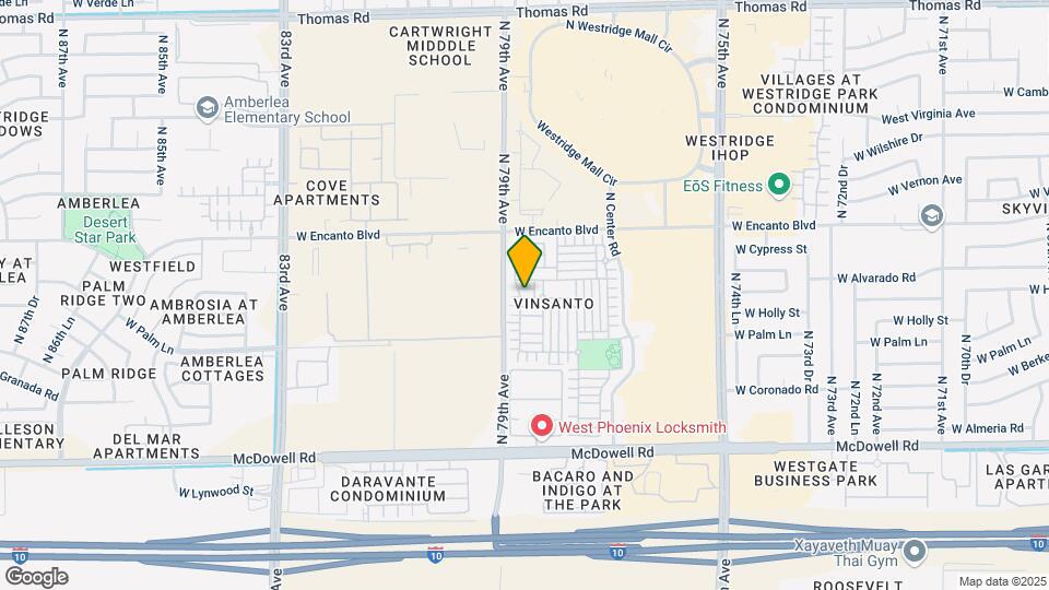 7840 W Monte Vista Rd Map and Location Details