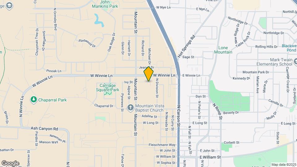 601 Ivy St Map and Location Details