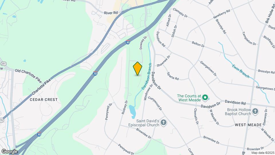 927 Downey Dr Map and Location Details