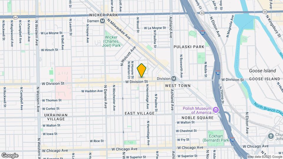 1750 W Division St Map and Location Details