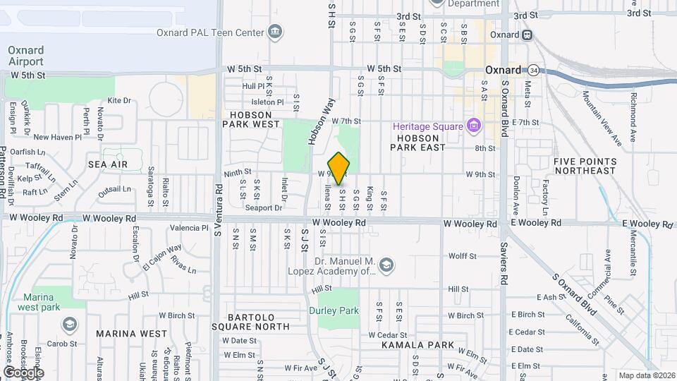 945 S H St Map and Location Details