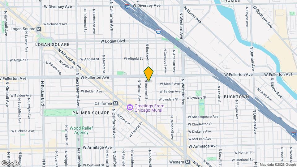 2335 N Rockwell St, Unit 2 Map and Location Details