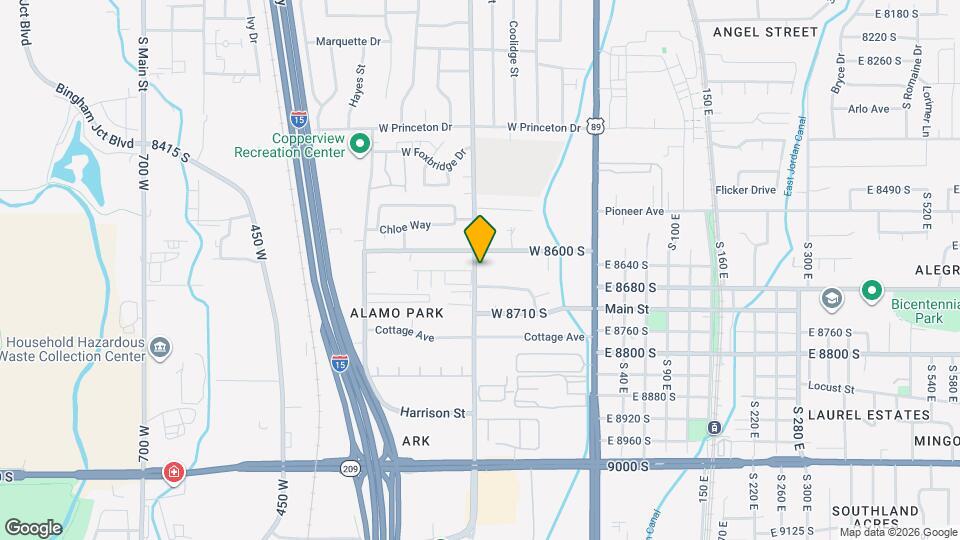 8621 Monroe St, Unit Unit 1 Map and Location Details